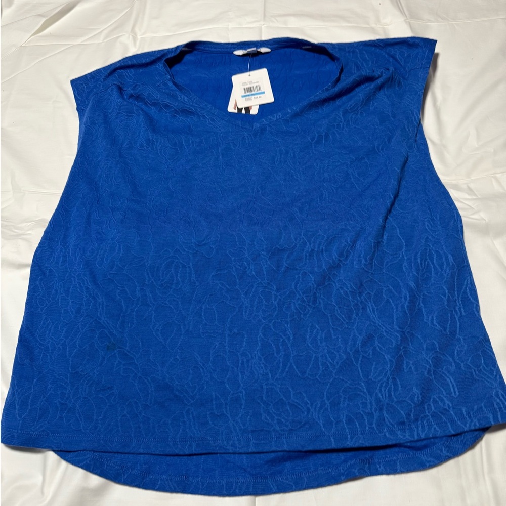Blue Sleeveless Women's Top XL